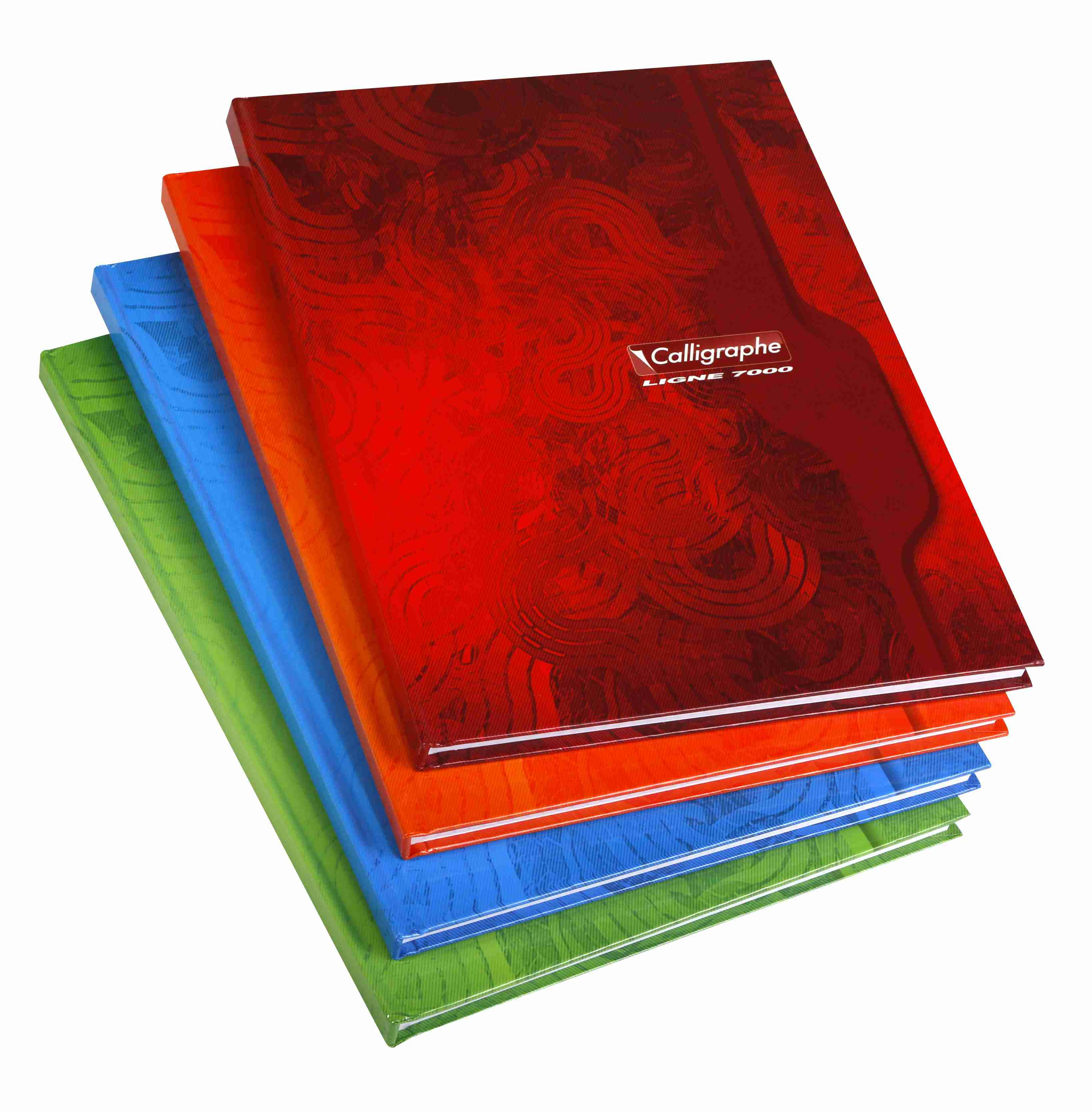 Cahier polypro Calligraphe grand format 24x32 192p grands carreaux (séyès)  - rouge