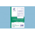 Carnet "Autorisation de sortie" - A5 - 50 tripli - x10