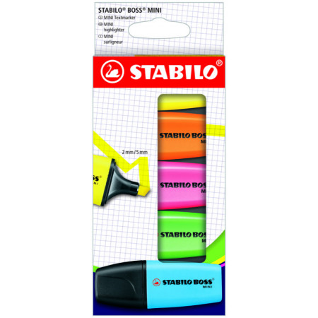 STABILO - STABILO BOSS ORIGINAL surligneur pointe biseautée - Set de bureau  de 23 surligneurs - coloris assortis disponible chez BUREAU SERVICES -  CHAMONIX