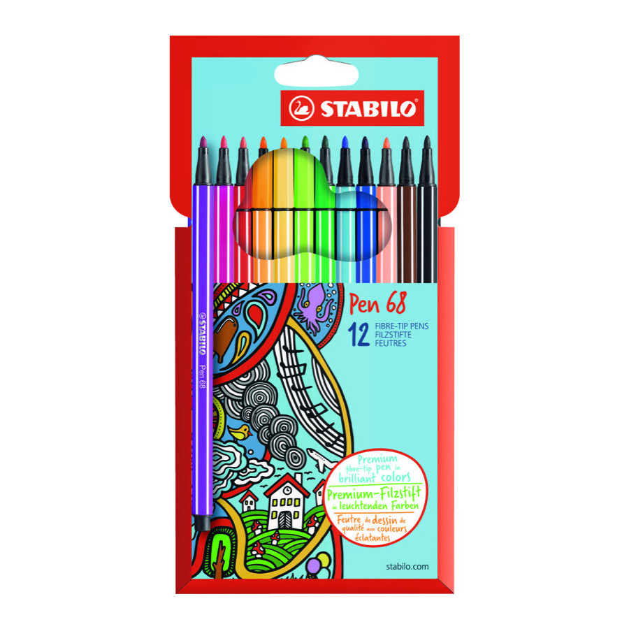 STABILO - Feutres de coloriage Pen 68 brush Étui…