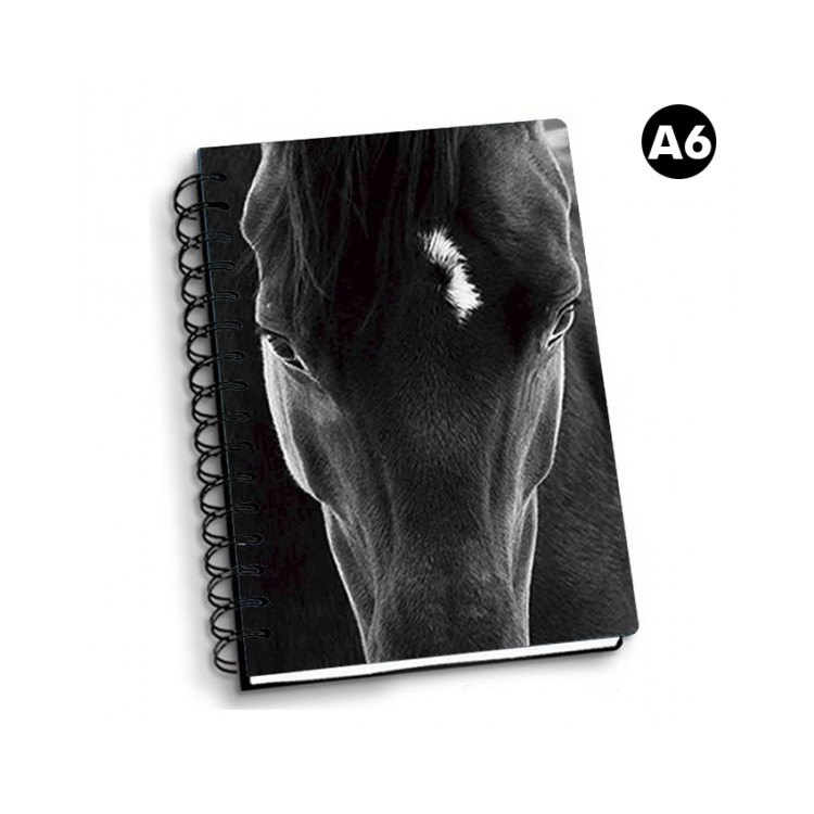 NOTEBOOK 3D A6 BLACK HORSE