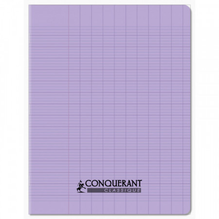 CAHIER POLYPRO 17*22 96P SEYES LILA PAST