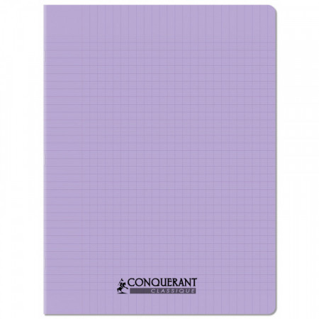 CAHIER POLYPRO 24*32 96P SEYES LILA PAST