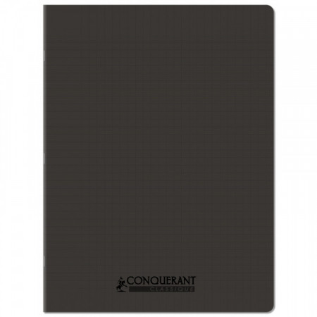 CAHIER POLYPRO 24*32 96P SEYES NOIR