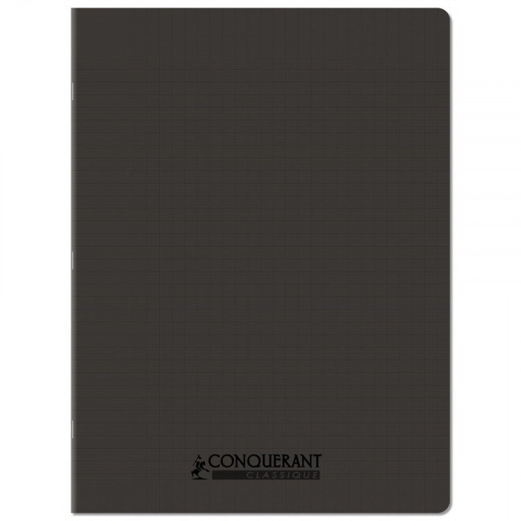 CAHIER POLYPRO 24*32 96P SEYES NOIR