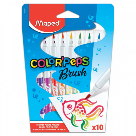 FEUTRES COLOR'PEPS BRUSH X10