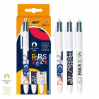 Blister STYLO BIC 4 COULEURS - JO PARIS 2024