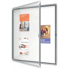 Vitrine extérieur 12 Feuilles 124X105X9cm FD MAGNETIQUE PORTE BATTANTE