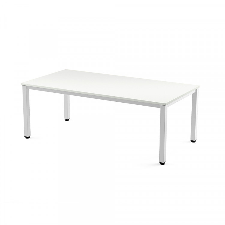 BUREAU BLANC 200*80*76 + PIEDS BLANC