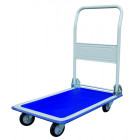 CHARIOT PLIANT 150KG 4 ROUES 80*60CM BLEU